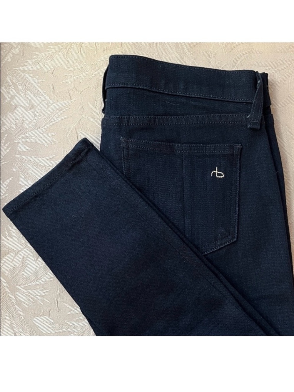 Rag & Bone Skinny Jeans - Women’s 26, Dark Blue Stretch Denim - Picture 2 of 14